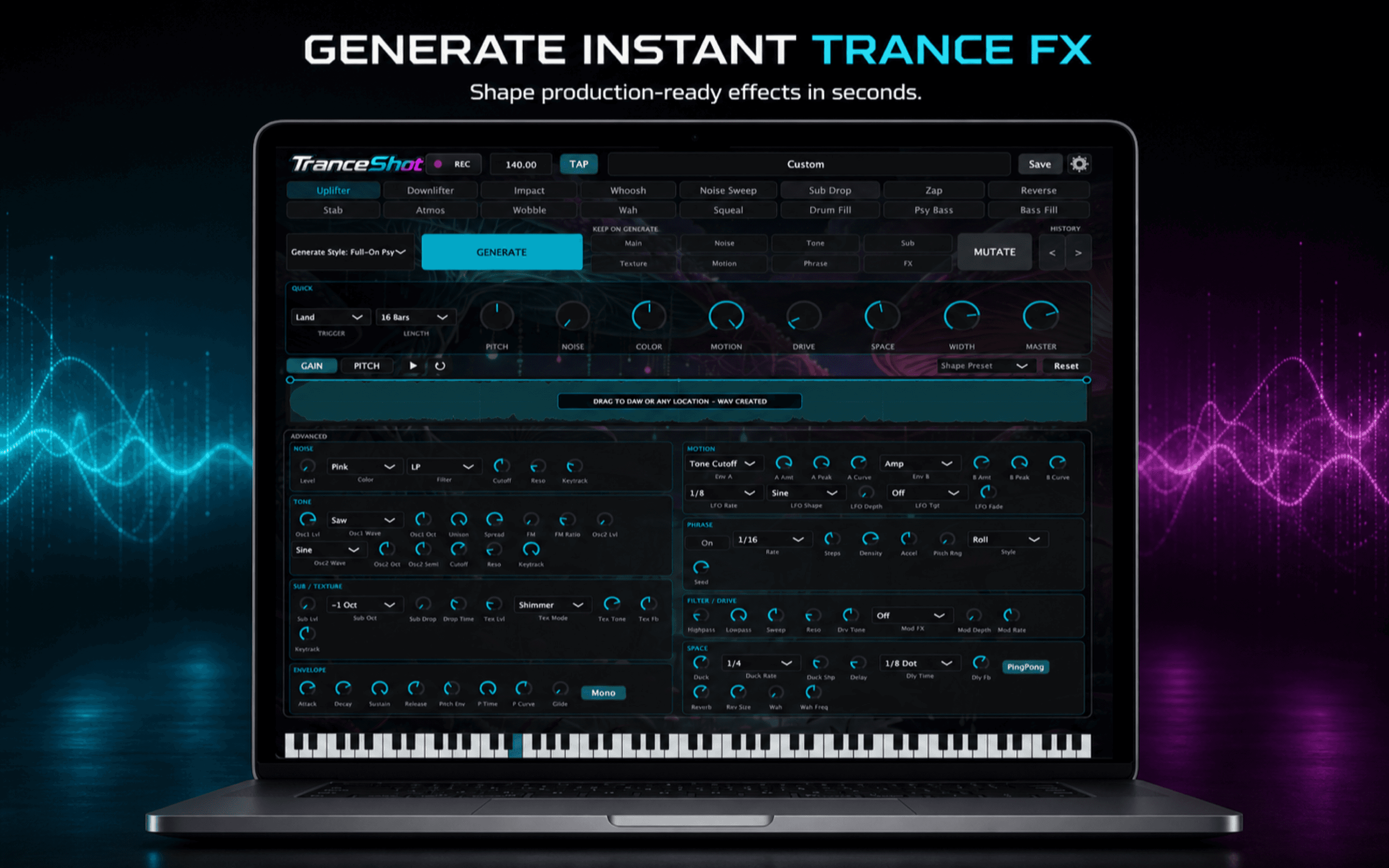 TranceShot screenshot 1