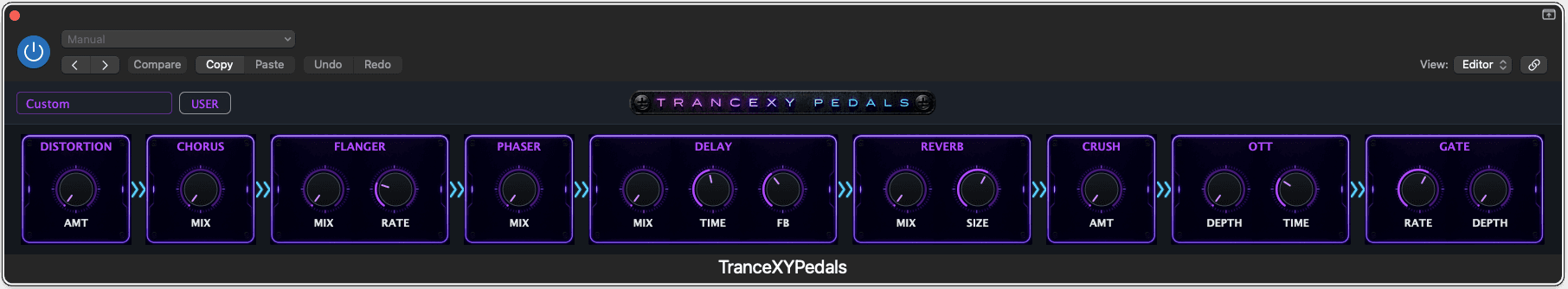 TranceXYPedals screenshot 2